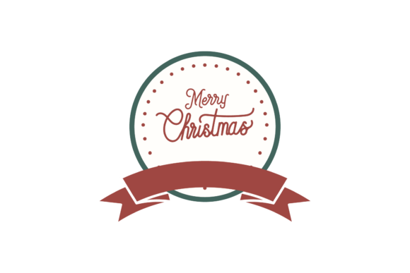 Christmas Stickers Retro - Letter Svg