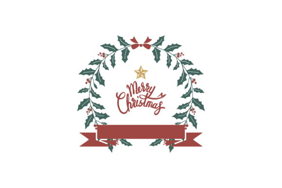 Christmas Stickers Retro Lettering Svg