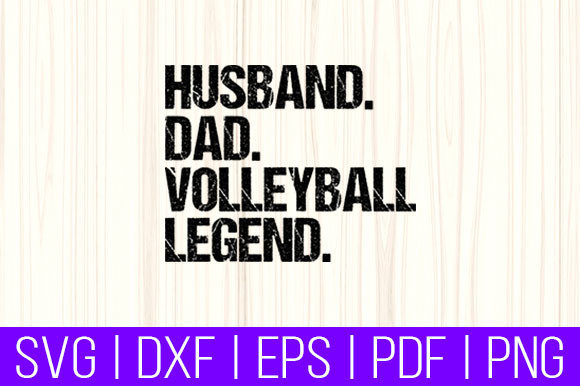 Husband Dad Volleyball Legend Retro