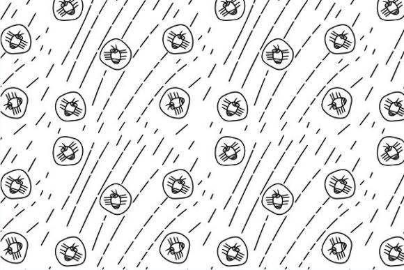 Iconic Fleas As a Seamless Patterns