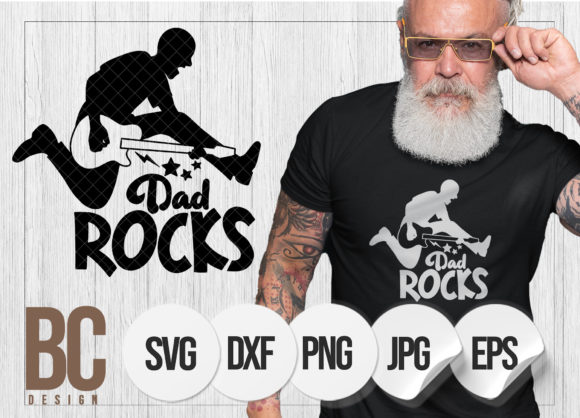 My Dad Rock Fathers Day Quotes Design