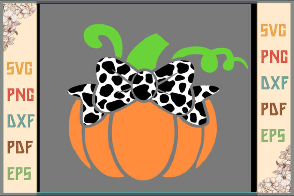 Pumpkin Cow Bow