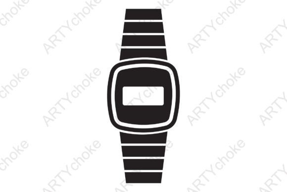 Retro Watch SVG File for Cricut