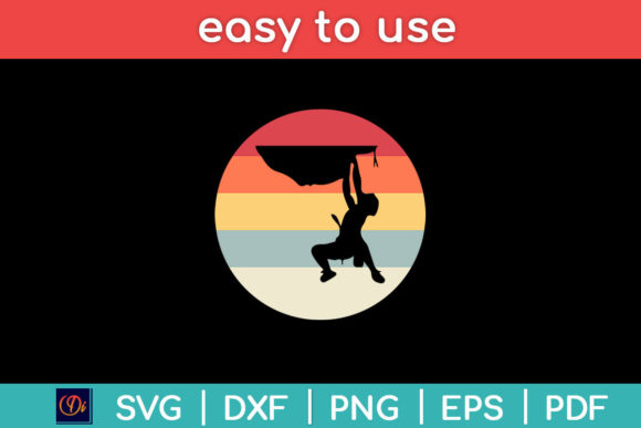 Vintage Style Rock Climbing Retro Svg