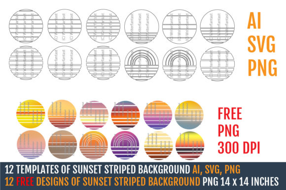 Vintage Sunset Templates